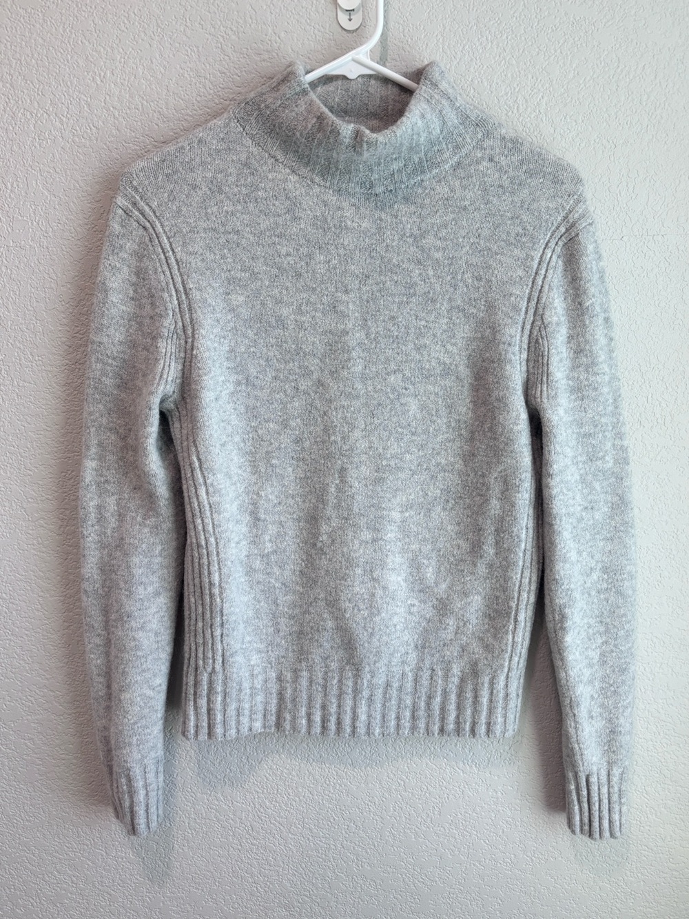 Point Sur Merino Wool & Alpaca Gray Mock Sweater J. crew Women’s Size Small